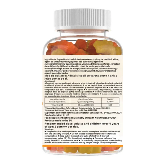 TooMax Gummy Vitamin D3 2000 IU + Vitamin K2 90 mcg