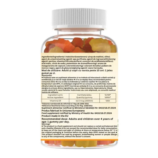 TooMax Gummy Vitamin D3 2500 IU