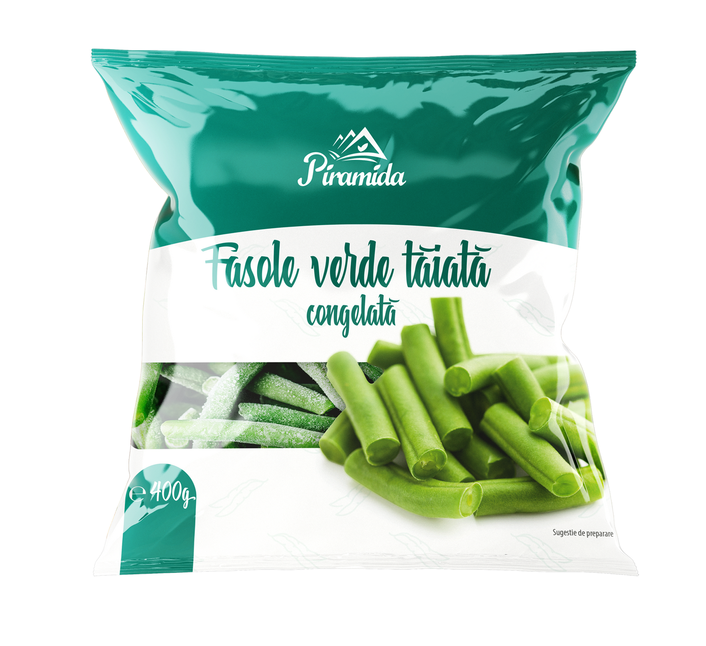 Priramida Fasole verde taiata