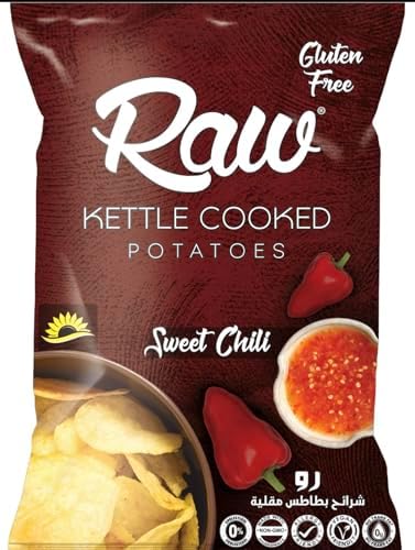 Raw Sweet Chili Kettle Cooked Potatos 80g