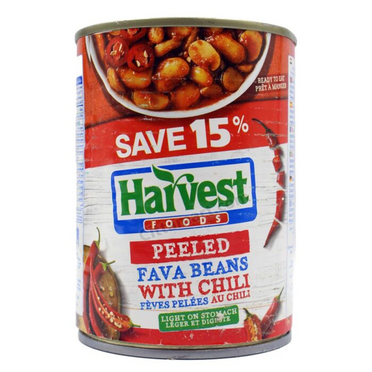 Harvest Fava Beans Peeled with Chili